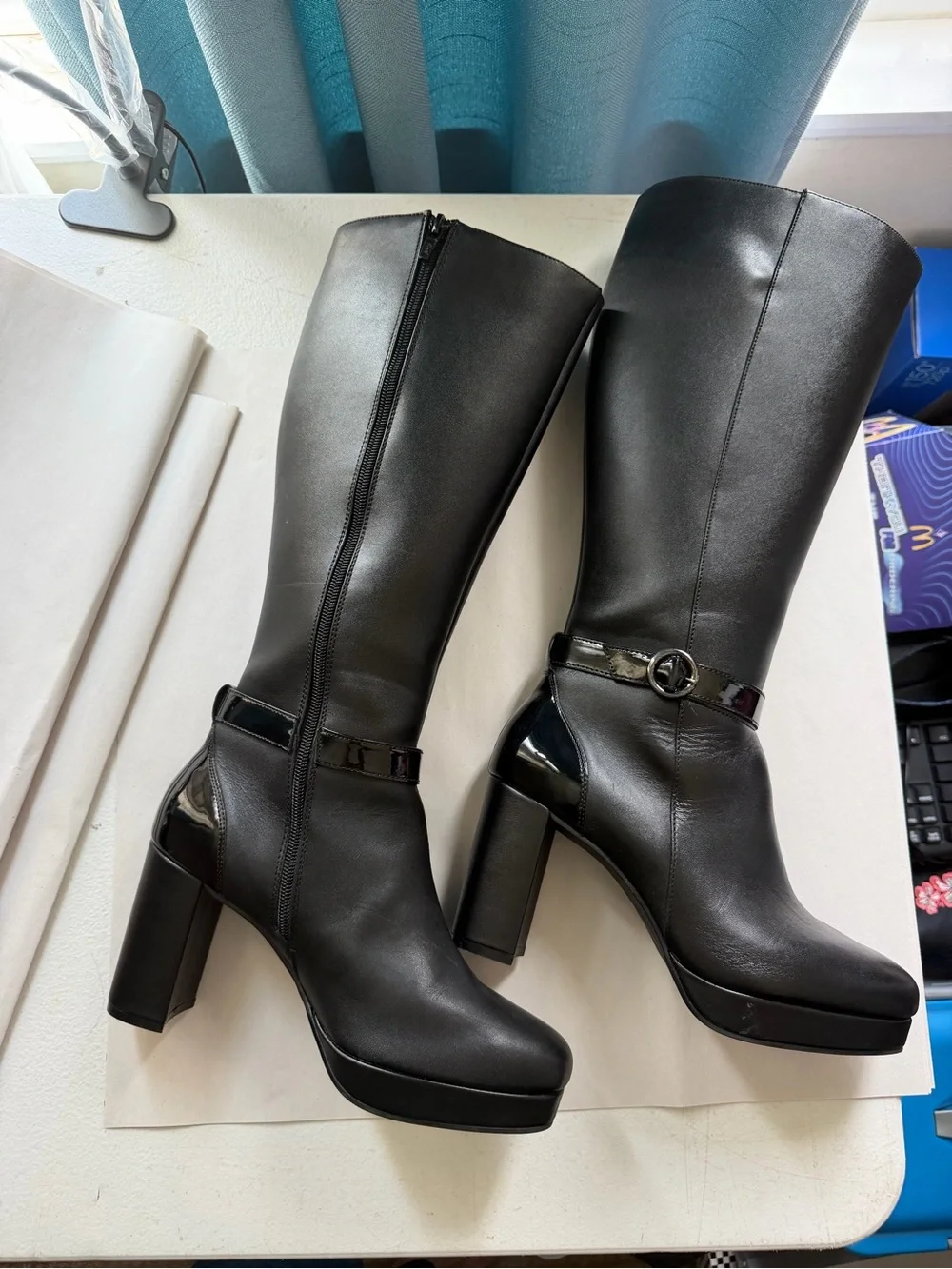 Classic Black Knee-High Women's Boots